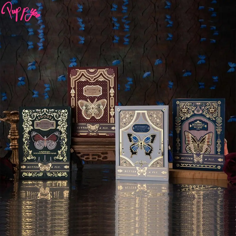 Gift Hand Ledger Gothic Butterfly Notebook Retro Stationery Diary Book Hardcover Exquisite Notepad Student