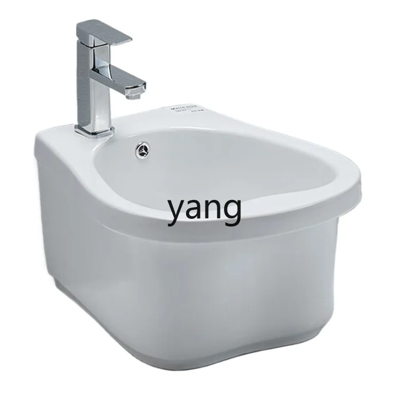 

LMM ceramic foot wash basin household foot bath toilet foot bath basin deepening high bucket tank pool integrated