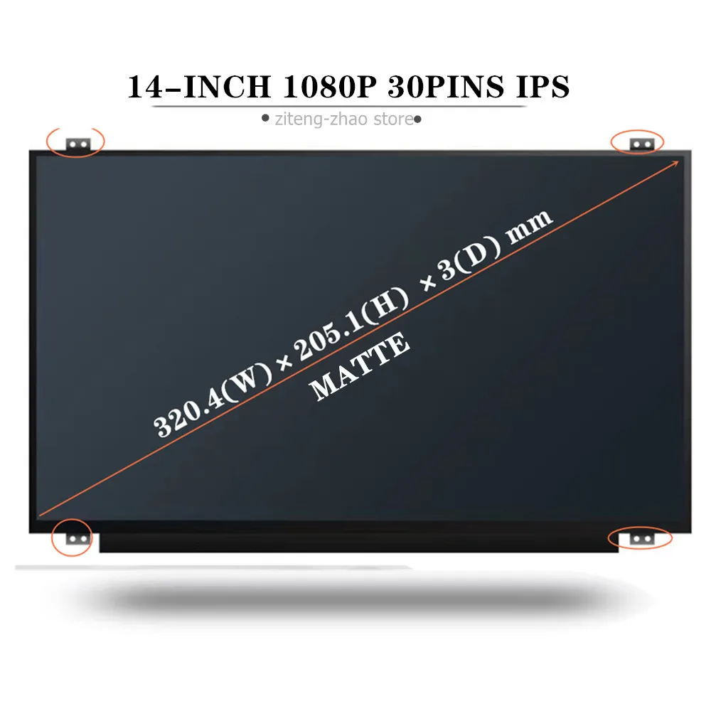 Imagem -06 - Fit B140han01.3 Lp140wf1-spk3 Ltn140hl02201 Nv140fhm-n43 Fhd Ips Scree Lcd para Thinkpad T450 20bu 20bv Matriz 14 Lp140wf3-spd1