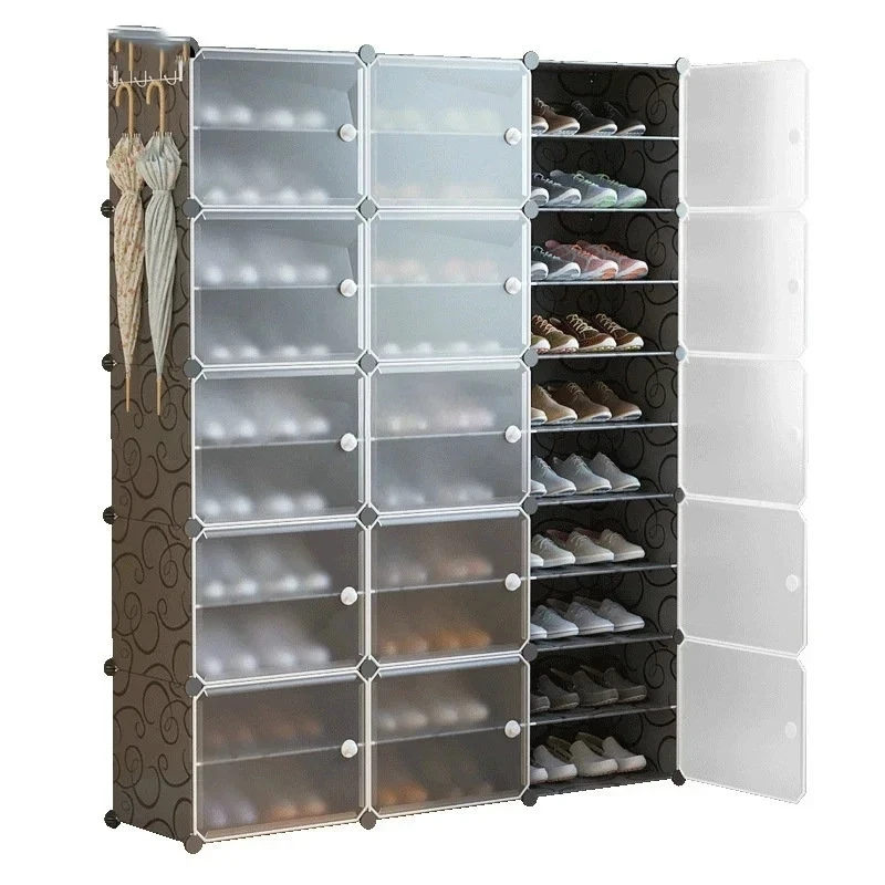 

Multi-Cube Plastic Shoe Cabinet Saving Space Stand Holder Organizer Removable Storage Shoes Boots DIY Shoe Rack Keep Room Neat