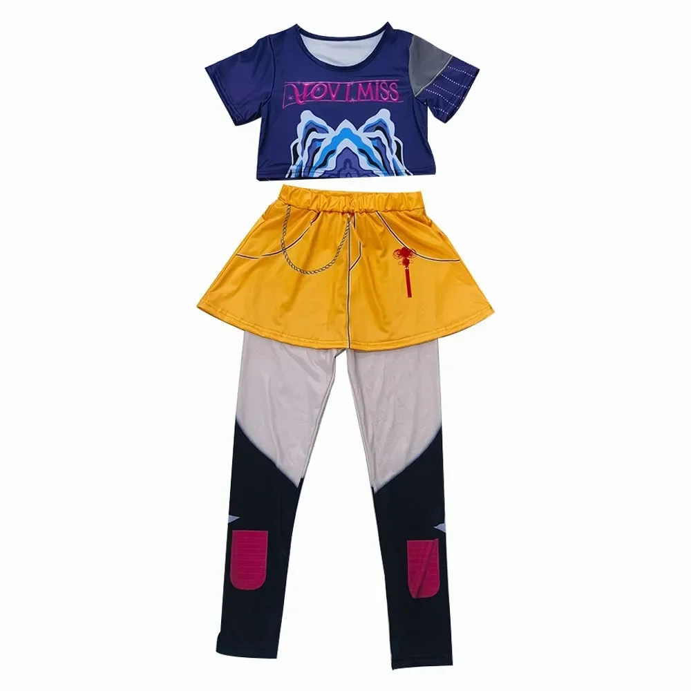 2025 شيطان الصيادين الفتيات رومي تأثيري حلي هالوين أنيمي شخصية زوي ميرا فستان موضة K-Pop الاطفال مرحلة الملابس مجموعة #3