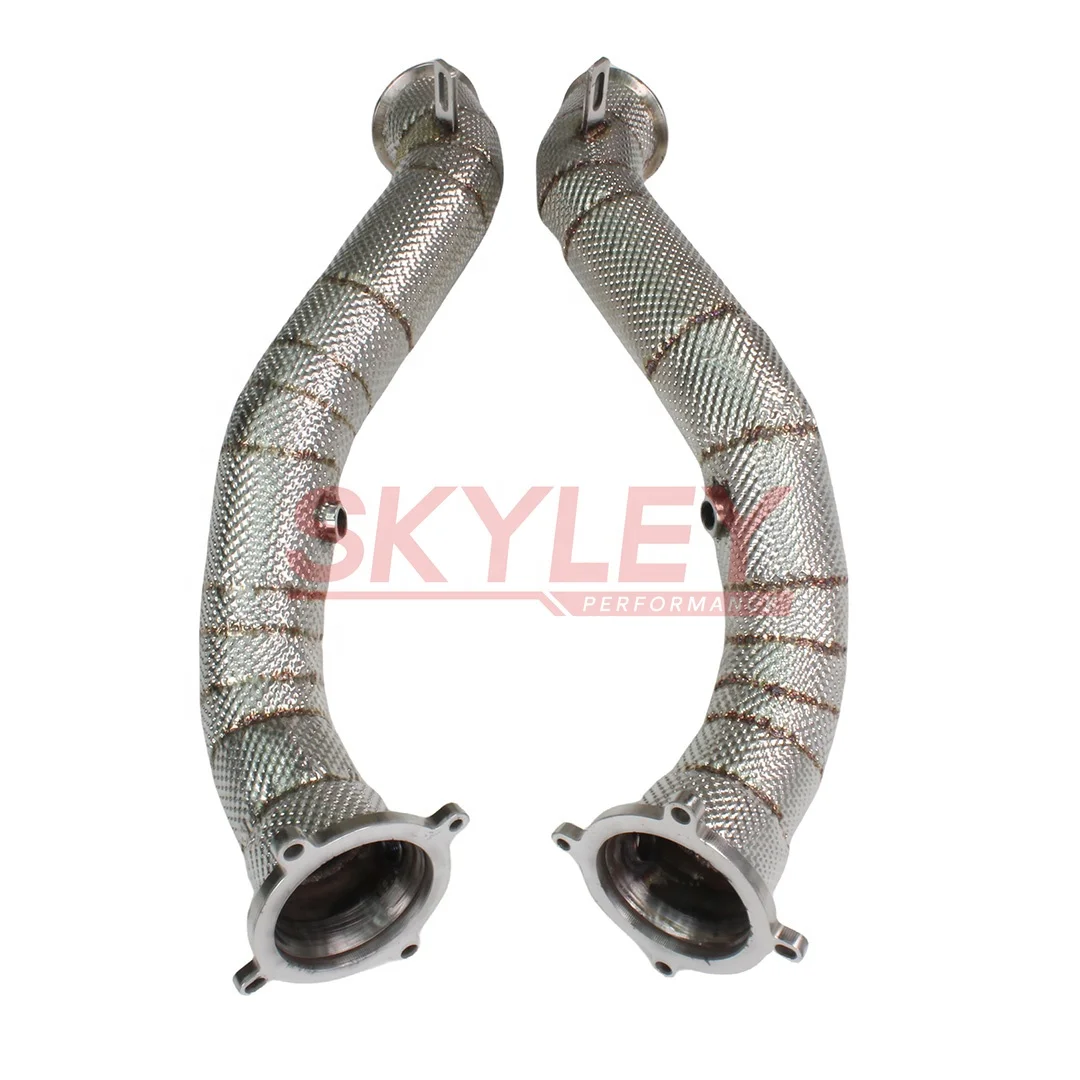 

Заводская выхлопная труба свободного потока для Mclaren 720S 4.0T 2018-2022, выхлопная труба с автоматической производительностью, прямая труба 720S