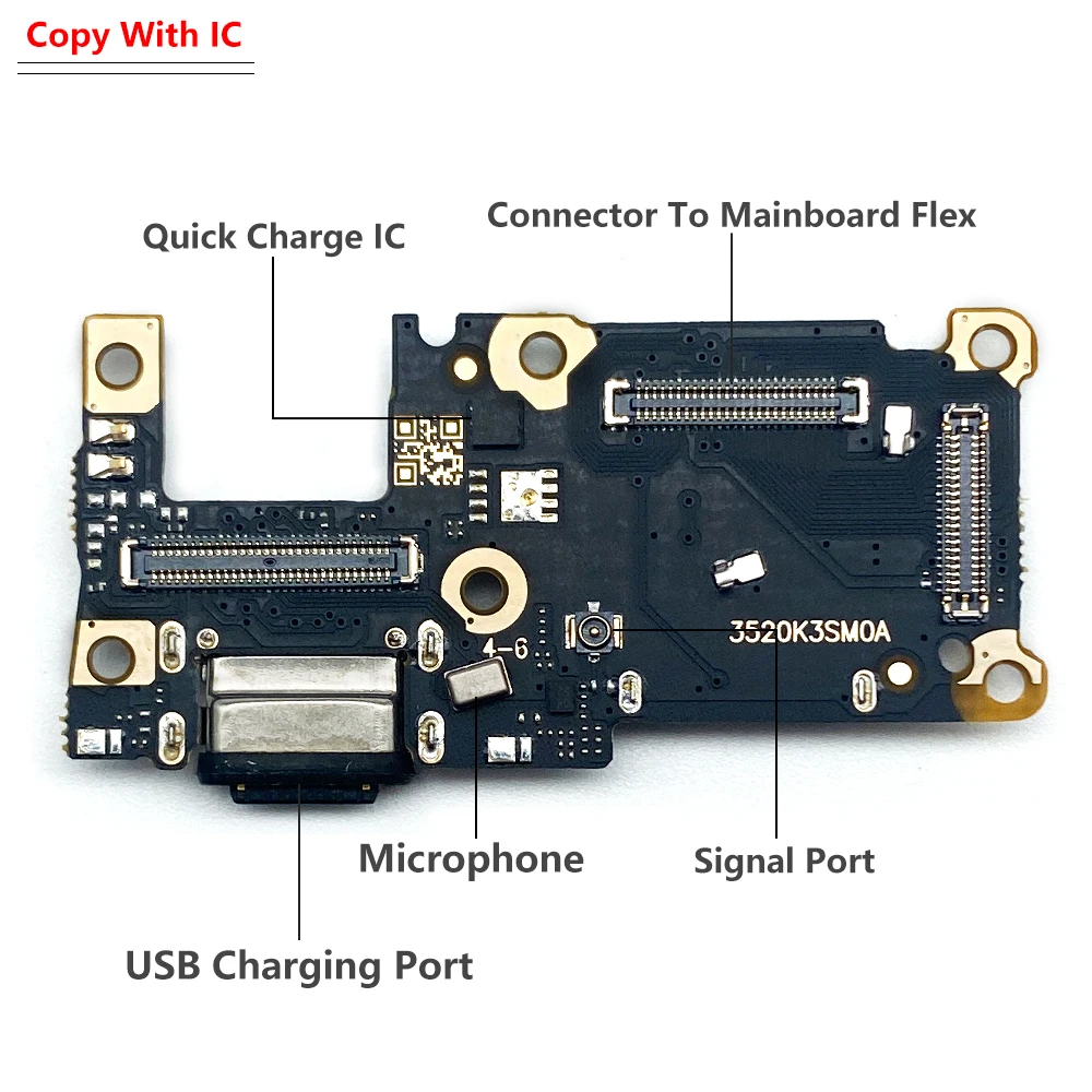 USB Port Charger Dock Plug Connector Flex Cable For Xiaomi Mi 10T 11T Pro 11 Lite Ultra Charging Port Board Support Fast charger