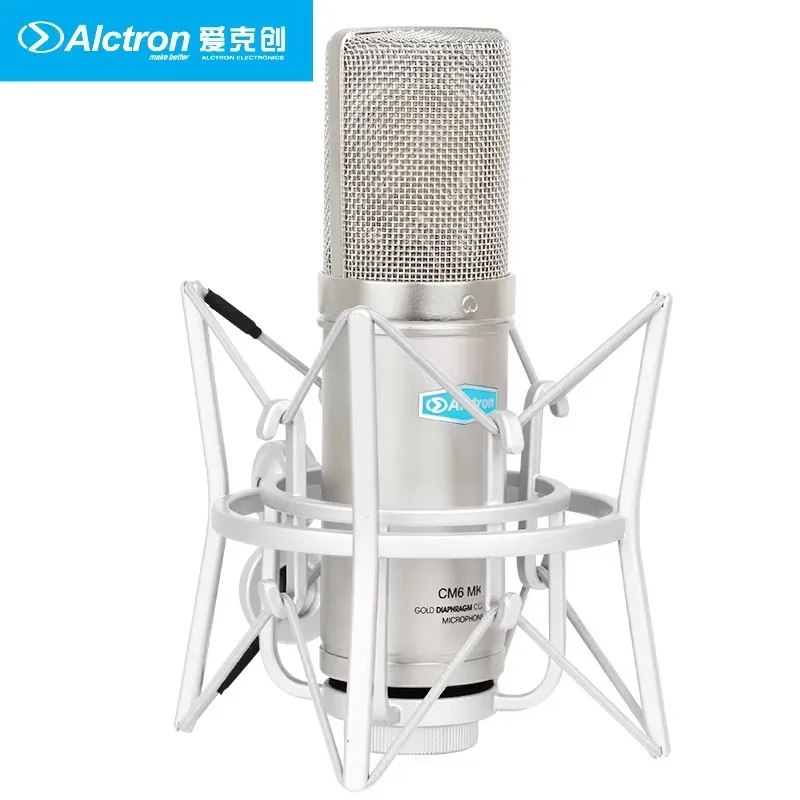 Alctron CM6 MKII Professional Condenser Microphone for Studio Recording with Shock Mount and pop filter