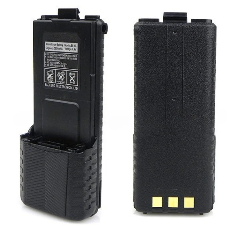 New For Baofeng UV-5R Walkie Talkie Large Capacity Battery BL-5L 3800mAh For UV5R BL-5 Walkie Talkie Battery view 2