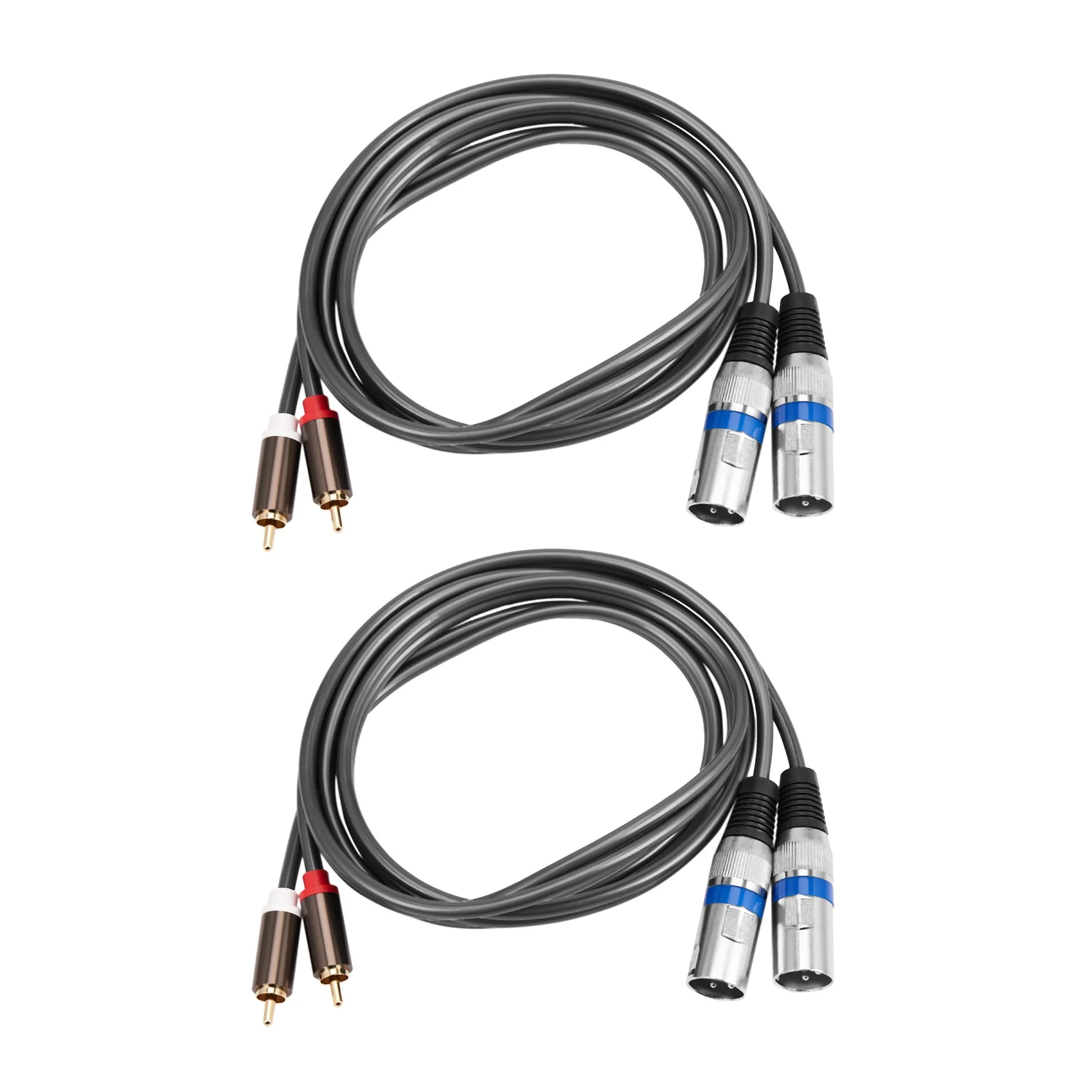 

Кабель Classic-2X 1.5M с двумя разъемами RCA (папа) на XLR (папа), адаптер 2 XLR на 2 RCA, Hi-Fi стерео аудиокабель для мини-фонов и колонок