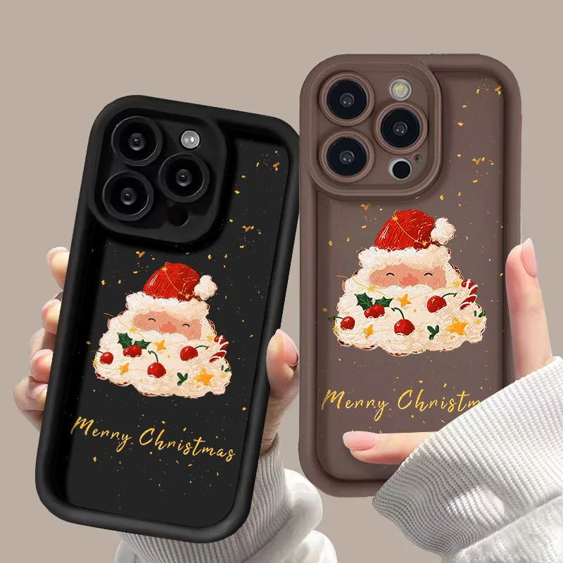 Christmas Snowman Case For Xiaomi Redmi Note 12 13 11 10 9 8 Pro Plus 5g 13C 10C 12C 9T 9C Pooc X5 X6 X3 F5 Pro C55 Mi 11 Lite