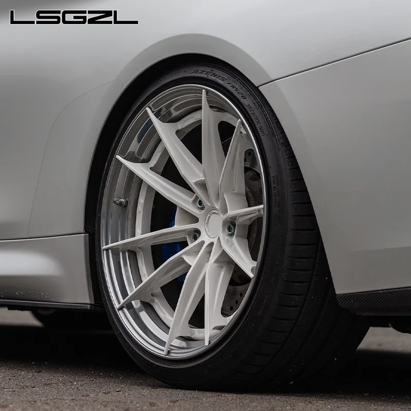 LSGZL Costom Forged Wheels 6061-T6 Alloy 17 18 19 20 21 22  Inch 2/3piece 5x112 5x114.3 Forged Wheel Rim for Audi BMW Cadillac