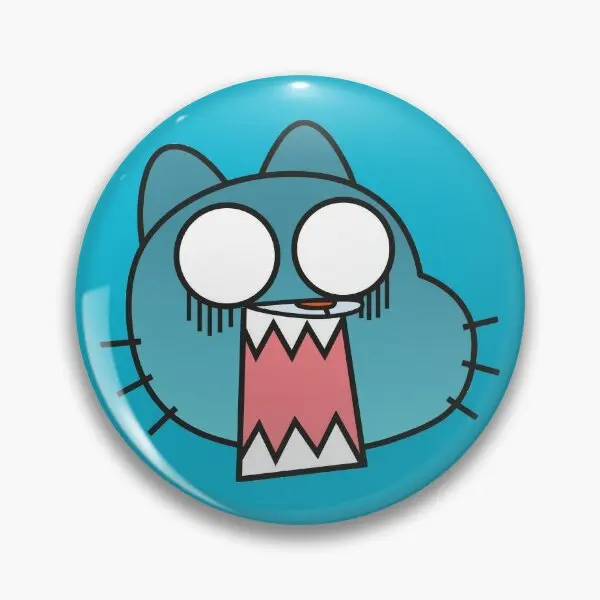 Gumball  Soft Button Pin Hat Funny Creative Brooch Jewelry Badge Cartoon Fashion Collar Gift Women Metal Decor Lapel Pin Clothes