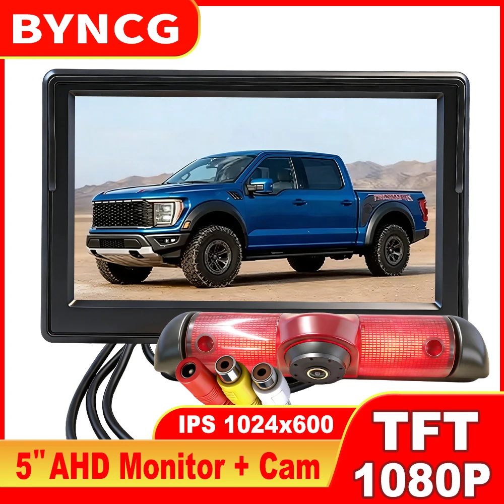 

Car 5 inch Monitor 1080P IPS AHD CVBS Brake Light reverse camera Backup for Citroën Jumper Peugeot Boxer Ducato Ram ProMaster
