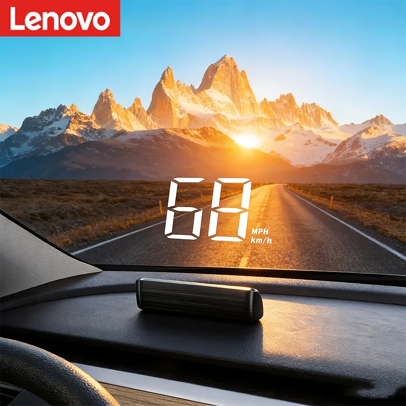

Проекционный дисплей Lenovo HUD: новый многофункциональный автомобильный спидометр, GPS-компас, проектор на лобовое стекло
