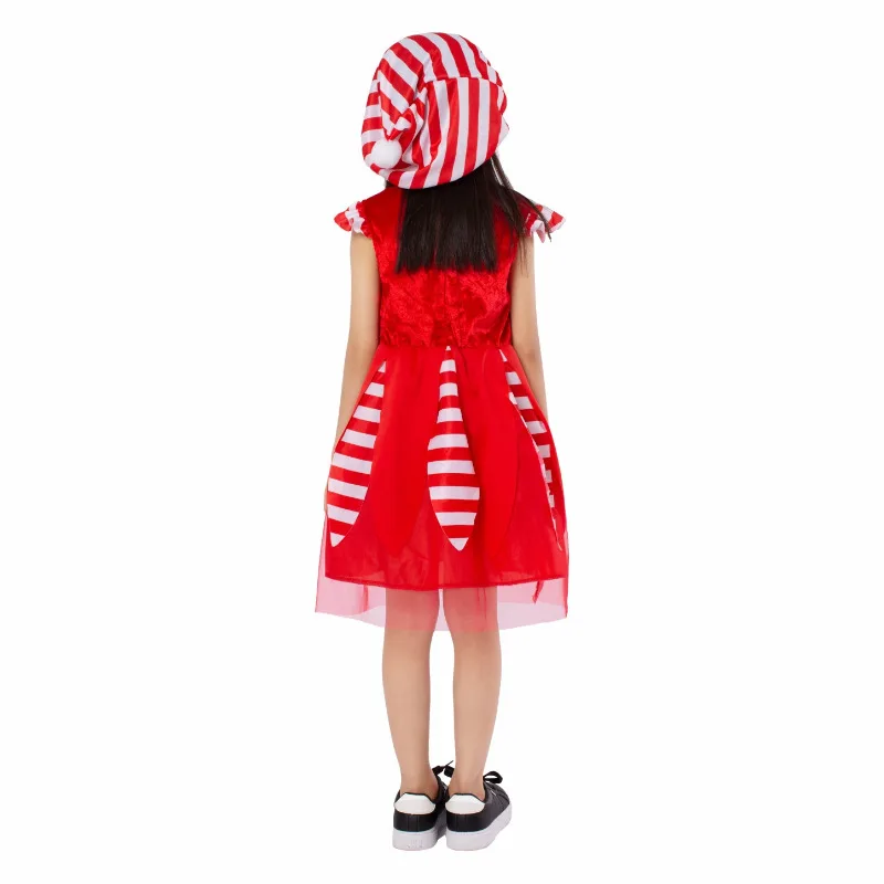 Costumes de cosplay d'elfe de Noël pour enfants, tenues de fête de Noël pour enfants, père Noël, fête scolaire COS, performance sur scène, robe pour garçons et filles