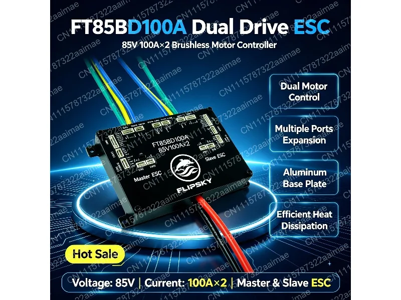 FLIPSKY FT85BD Dual ESC 84V 200A Aluminum Housing Non-VESC Electric Scooter Speed Controller