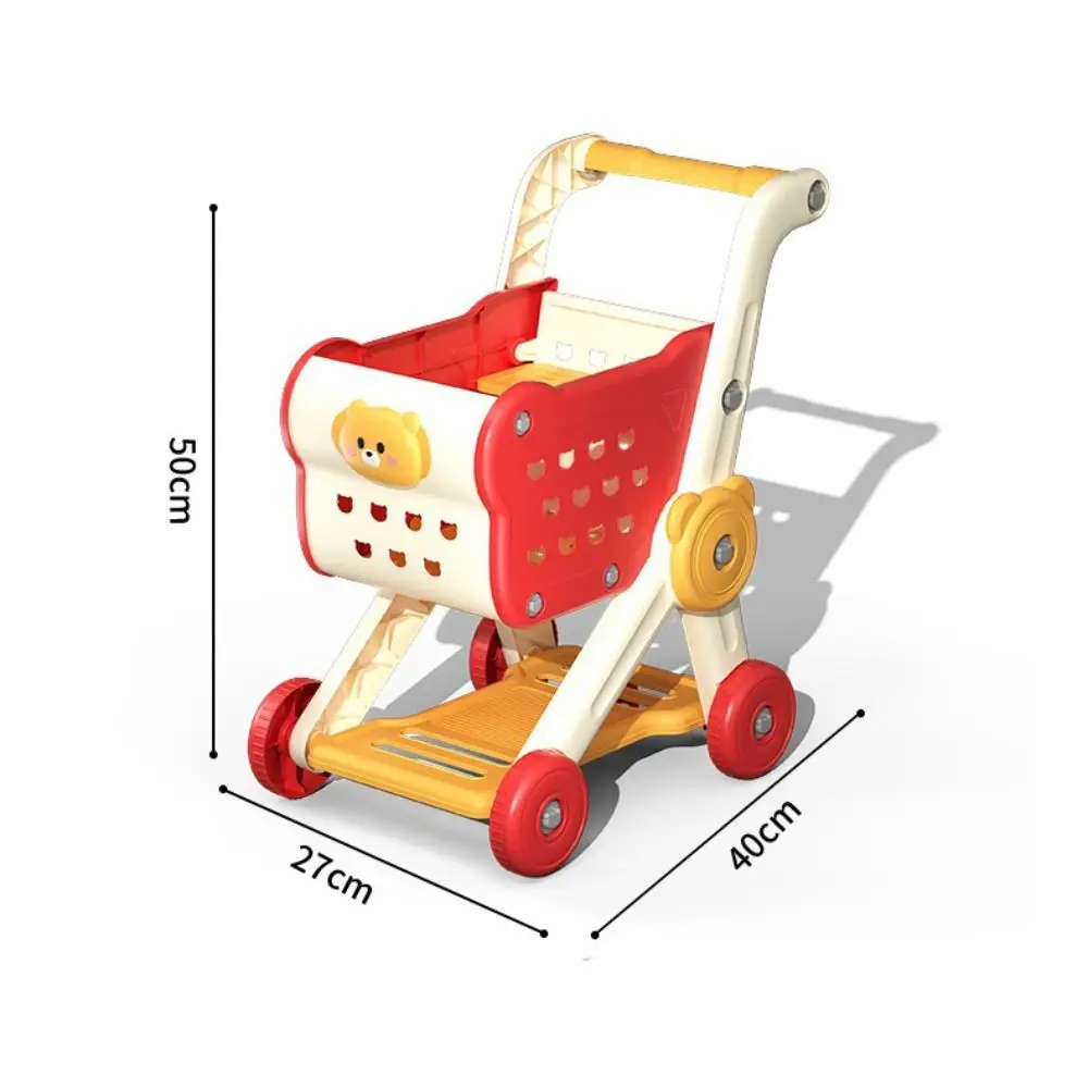 Carrito de compras de tamaño Mini, juguete de fruta simulada, comida, verduras, supermercado, diseño de carrito de mano, juguete educativo, juego para niños pequeños