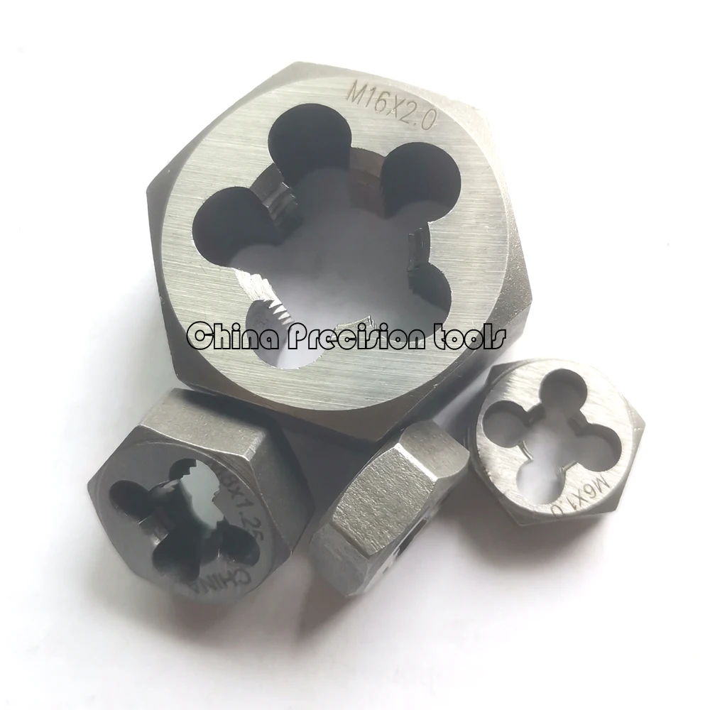 Right hand Metric thread hexagon die nuts hex cutting threads screw hexagonal dies nut M3 M4 M5 M6 M8 M10 M12 M14 M16 M18 M20