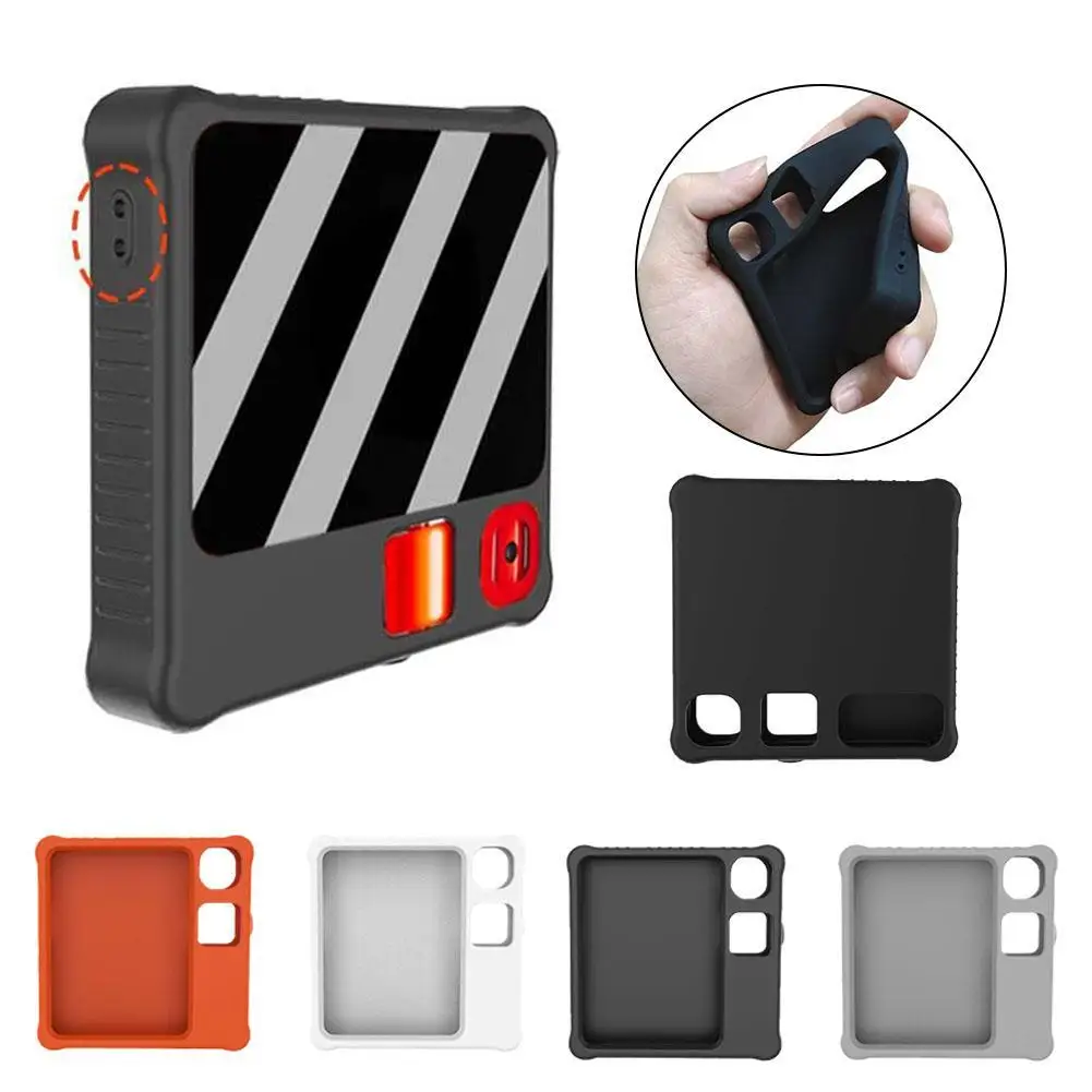 For Rabbit R1AI silicone protective case Anti-collision Shockproof Protective Case Cover For Rabbit R1 AI Pocket PC Accessories