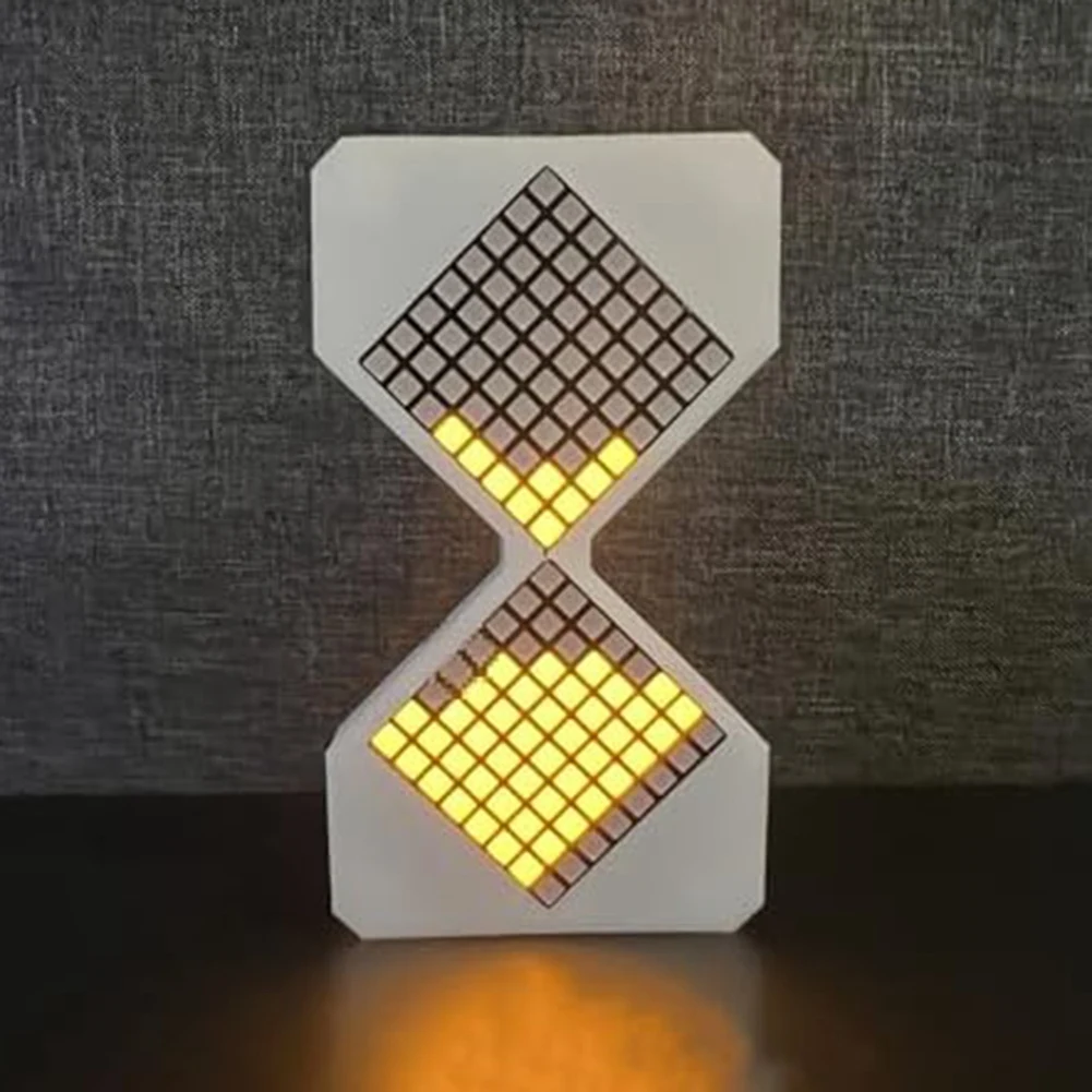 Relógio de Areia Eletrônico B78B, Relógio de Areia LED Eletrônico, Ornamentos, Decoração para Sala de Aula, Cozinha