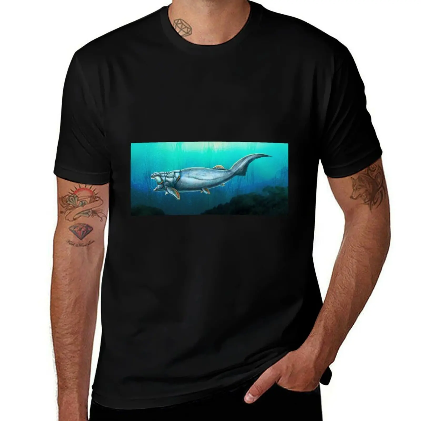 

Dunkleosteus Terrelli Restored T-Shirt Long Lasting Casual T-Shirt