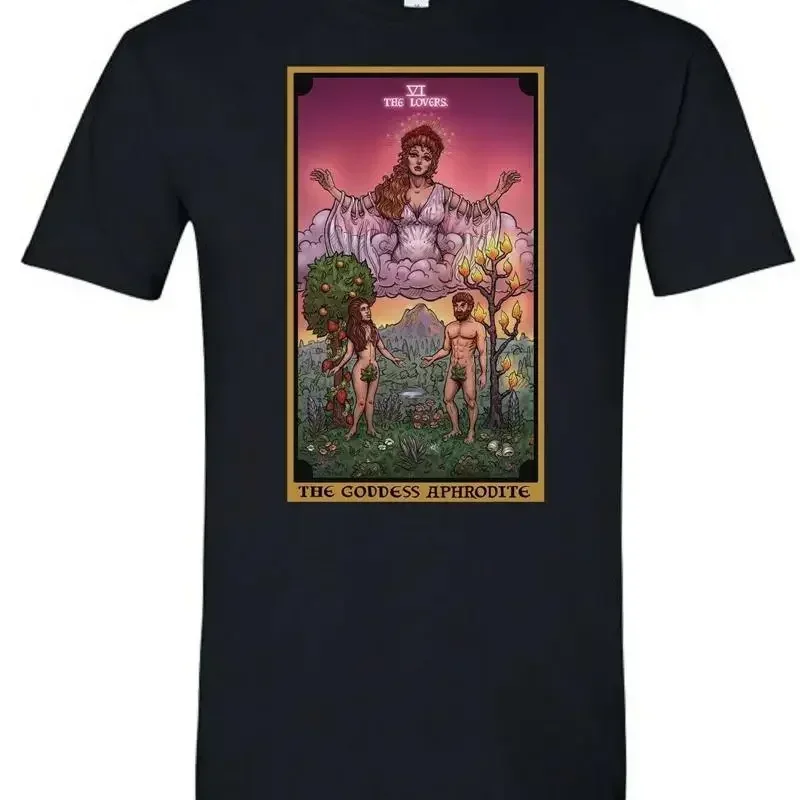 The Goddess Aphrodite Shirt The Lovers Tarot Card TShirt Greek Mythology Tees