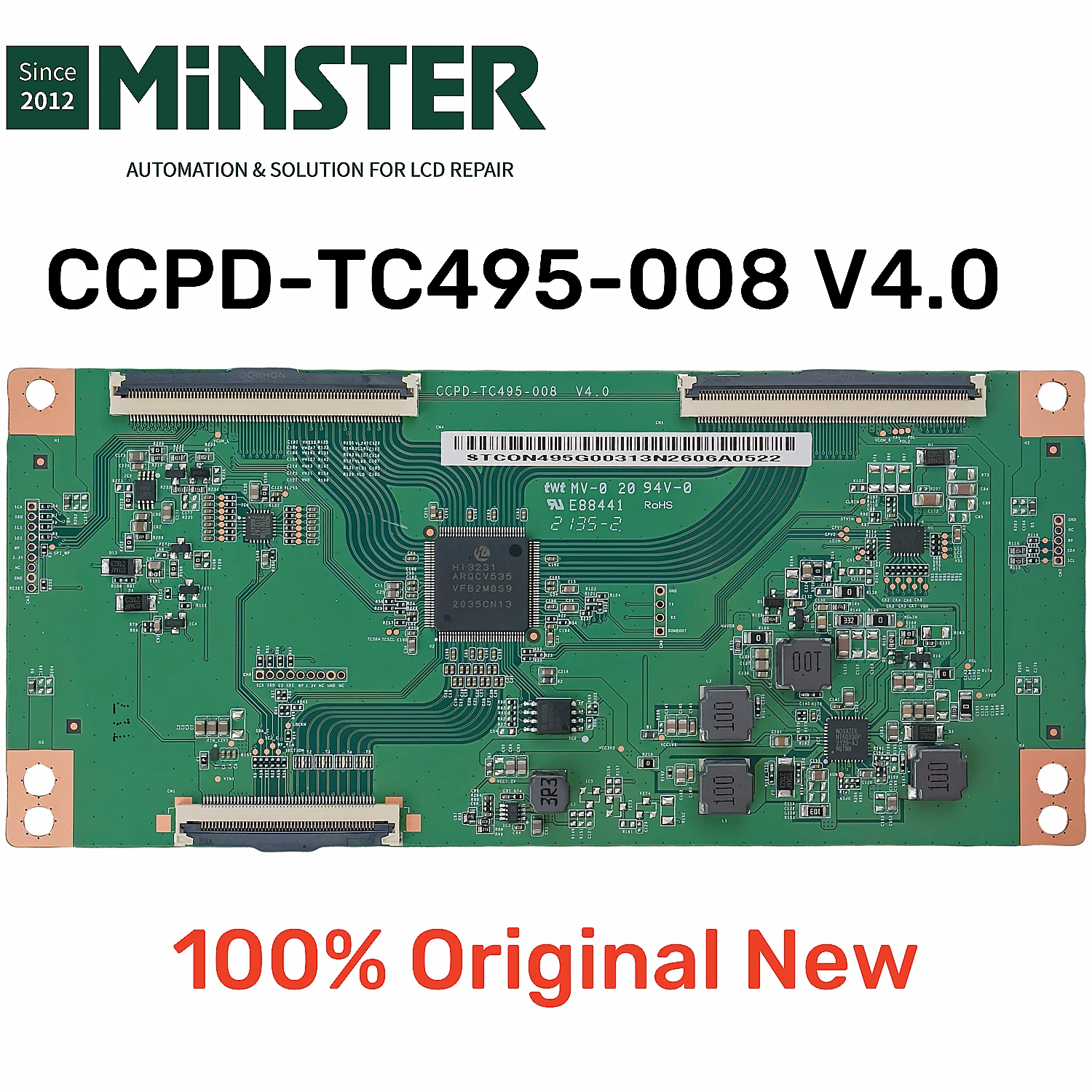 Original New CCPD-TC495-008 V4.0 Tcon T-con TV Logic Board Card Plate for 50 Inch LCD LED TV Screen Panel Display Repair