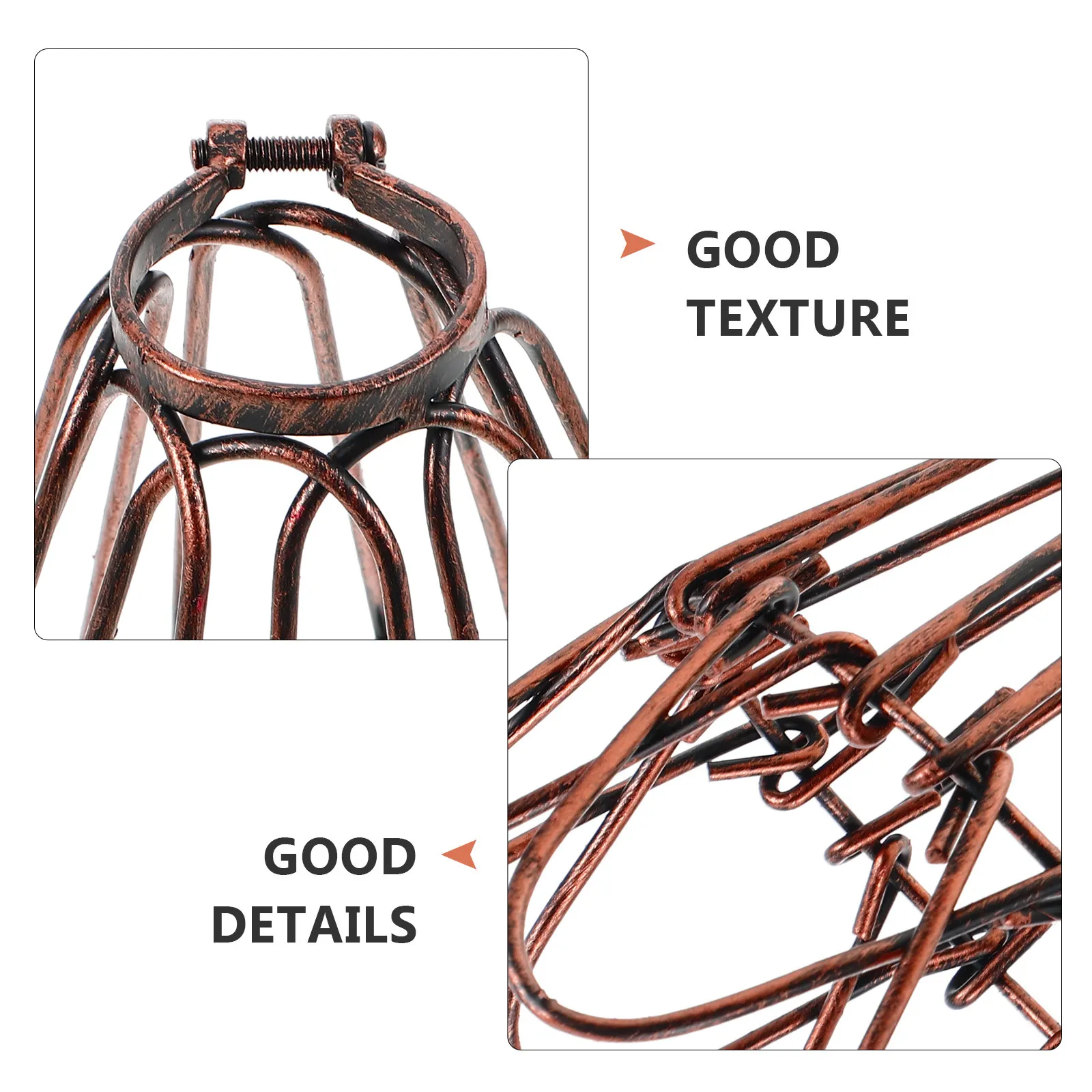 Metal Wire Lamp Shade Vintage Hollow Cage Cover for Pendant Ceiling Light Bulb Guard Industrial Home Decor
