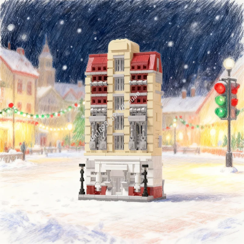 1007pcs MOC S Building Modular Streetscape Mini Model Blocks Architecture Christmas Gifts DIY Idea Education Toy Creative