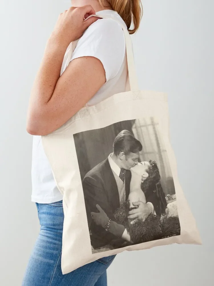 Gone With The Wind Kiss Photo Tote Bag hand bags Women bags Tote Bag