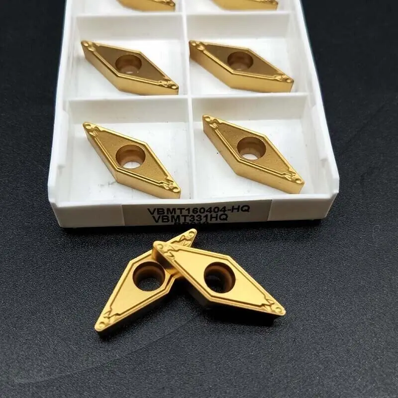 10pcs VCMT160404 CNC Indexable Carbide Inserts Turning Cutter Inserts VCMT331