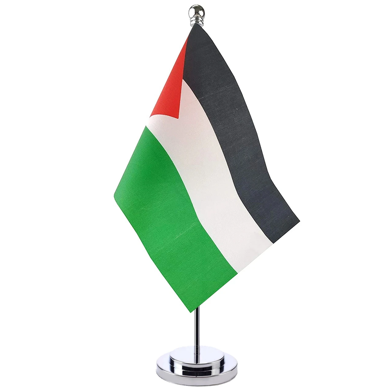 Aerlxemrbrae 14x21cm Palestine Banner Boardroom Table Stand Pole The Palestinian Cabinet Flag Set Meeting Room Decoration