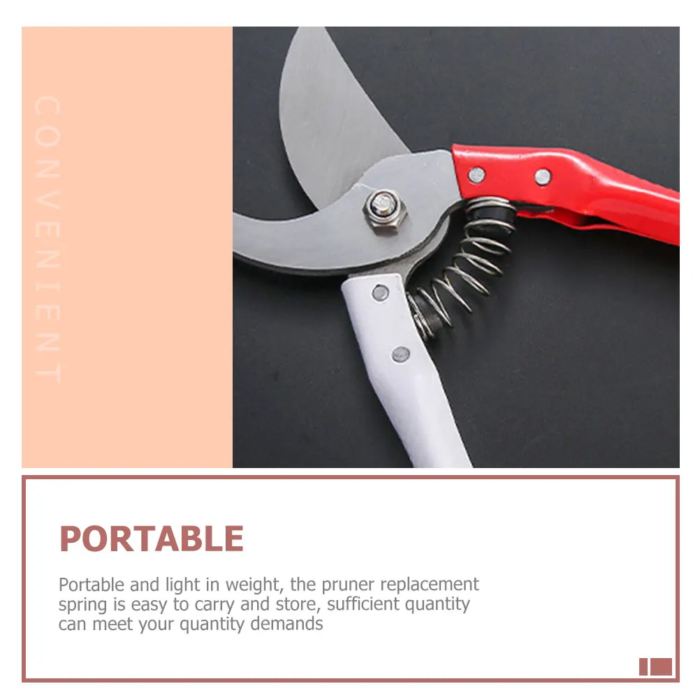 

20pcs Garden Pruner Spring Replacement Pruning Shears Parts Durable Stainless Steel Trimming Spring For Hand Pruners Gardening