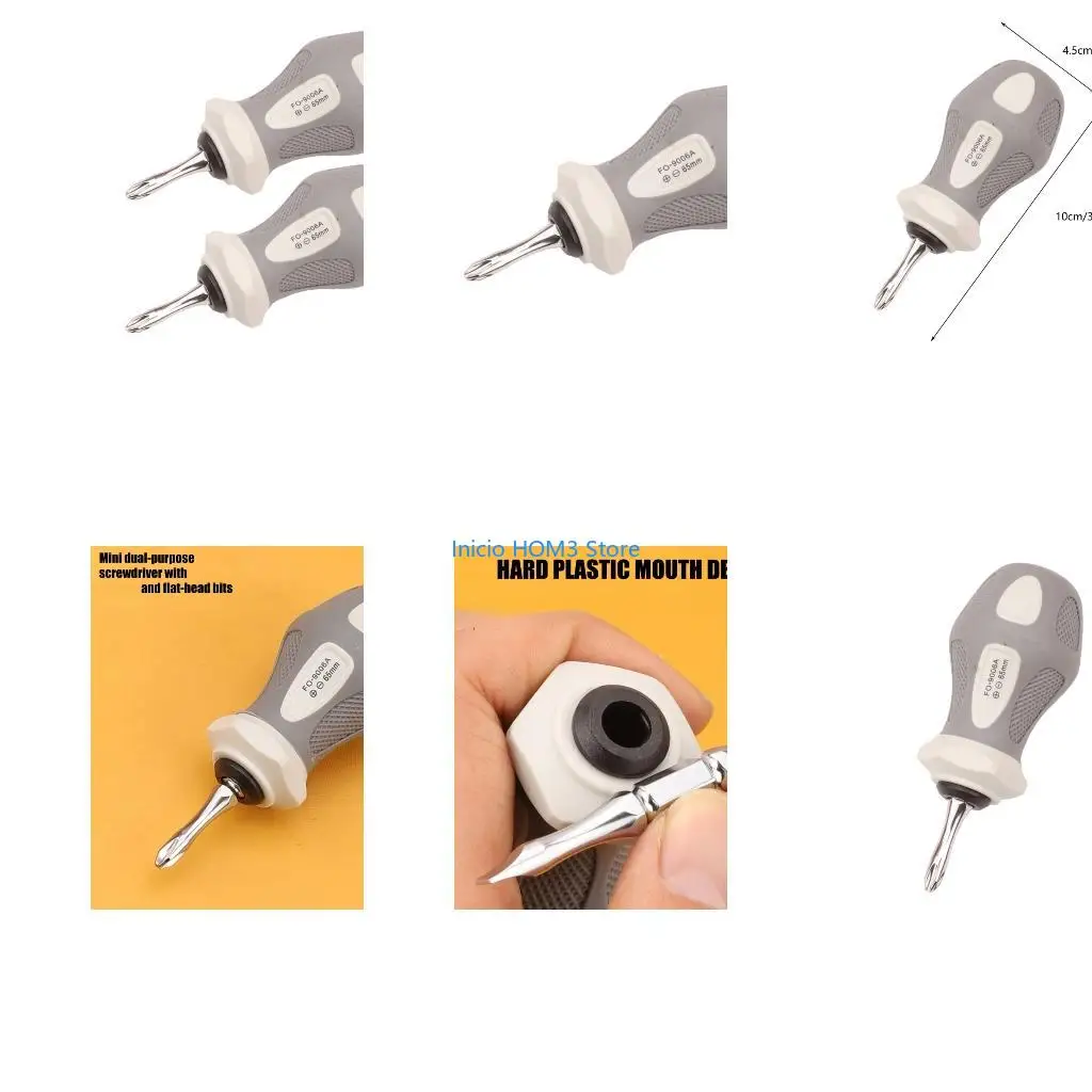 A5YD High Strength Steel Screwdriver Double Bit PH2 5mm Two In Screwdriver for DIY and Professional Applications
