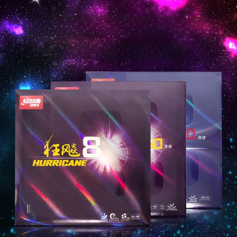 high-viscosity-speed-type-pong-rubber-dhs-red-double-happiness-b8-table-tennis-paddle-anti-gum-thick-sponge-for-offensiv