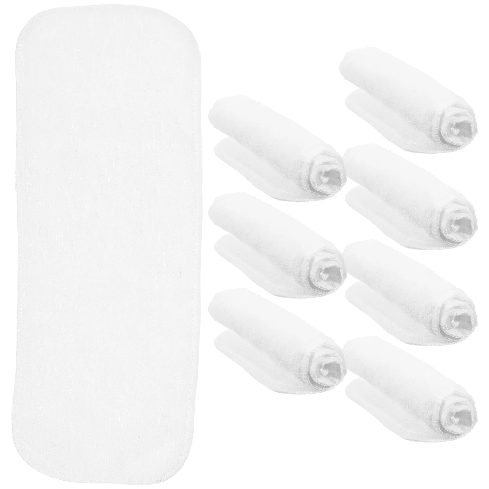 8 قطعة حفاضات القماش القابلة لإعادة الاستخدام لحديثي الولادة الرضع قابل للغسل مانعة للتسرب الجلد ودية القماش حفاضات قابلة لإعادة الاستخدام بطانة حفاضات #1