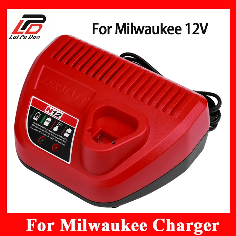 New Replacement Charger for Milwaukee 12V Li-ion Charger for Milwaukee M12 12 Volt 48-59-2401 48-11-2402 New