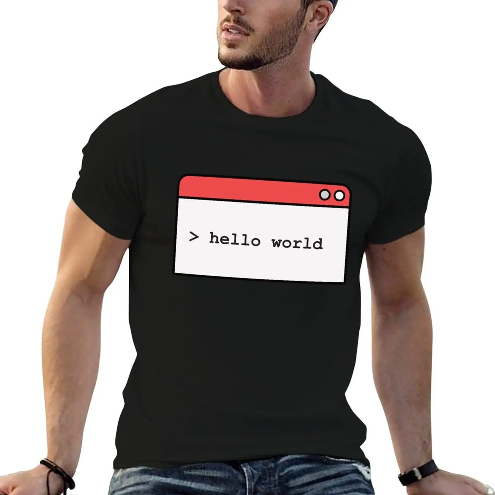 

man shirts funny tshirt for World graphic cotton shirts T-Shirt anime t t funny Hello