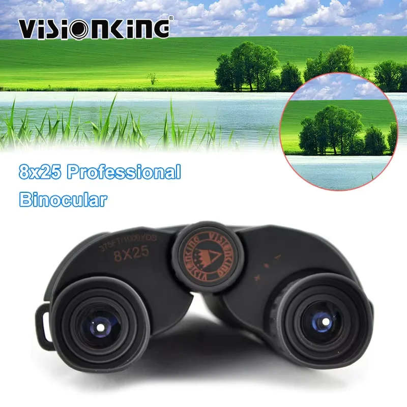 

Профессиональный бинокль Visionking 8x25 для наблюдения за птицами, кемпинга, путешествий, походов, компактный мини-телескоп с многослойным покрытием Bak7