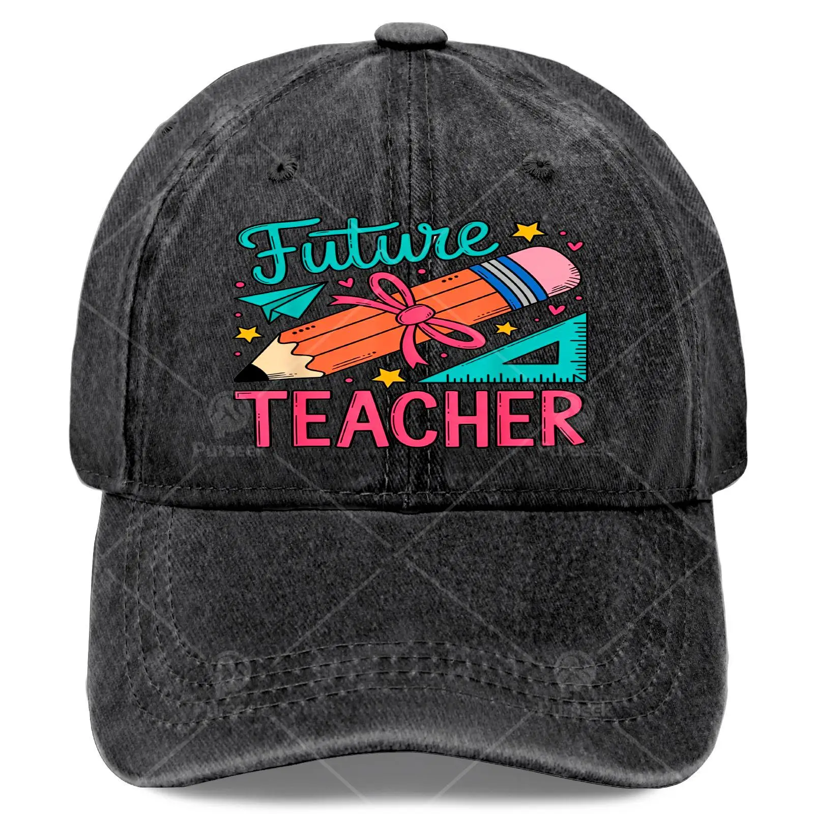 Future Teacher in Progress Student Teacher to Be Baseball Hat Unisex Vintage