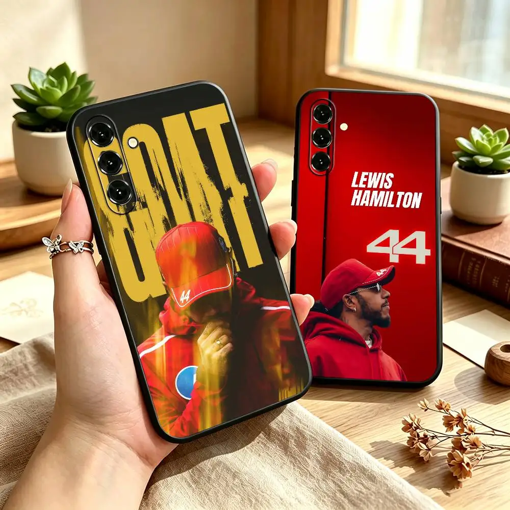 Epc Lewis Hamilton Racing Driver 44 Phone Case for Samsung A73 A26 A36 A56 A25 A35 A55 A14 A24 A34 A54 Soft Black Cover