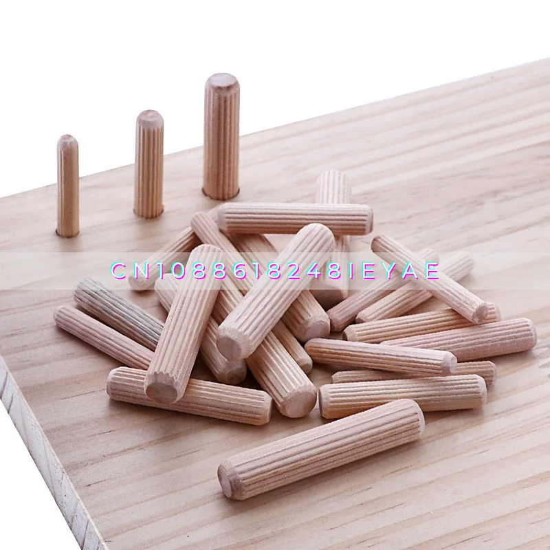 Lotus Log Tip, Straight Grain Log Tenon 6/8/10 Mm Cork Hardened, Woodworking Punched Furniture Splicing Accessories