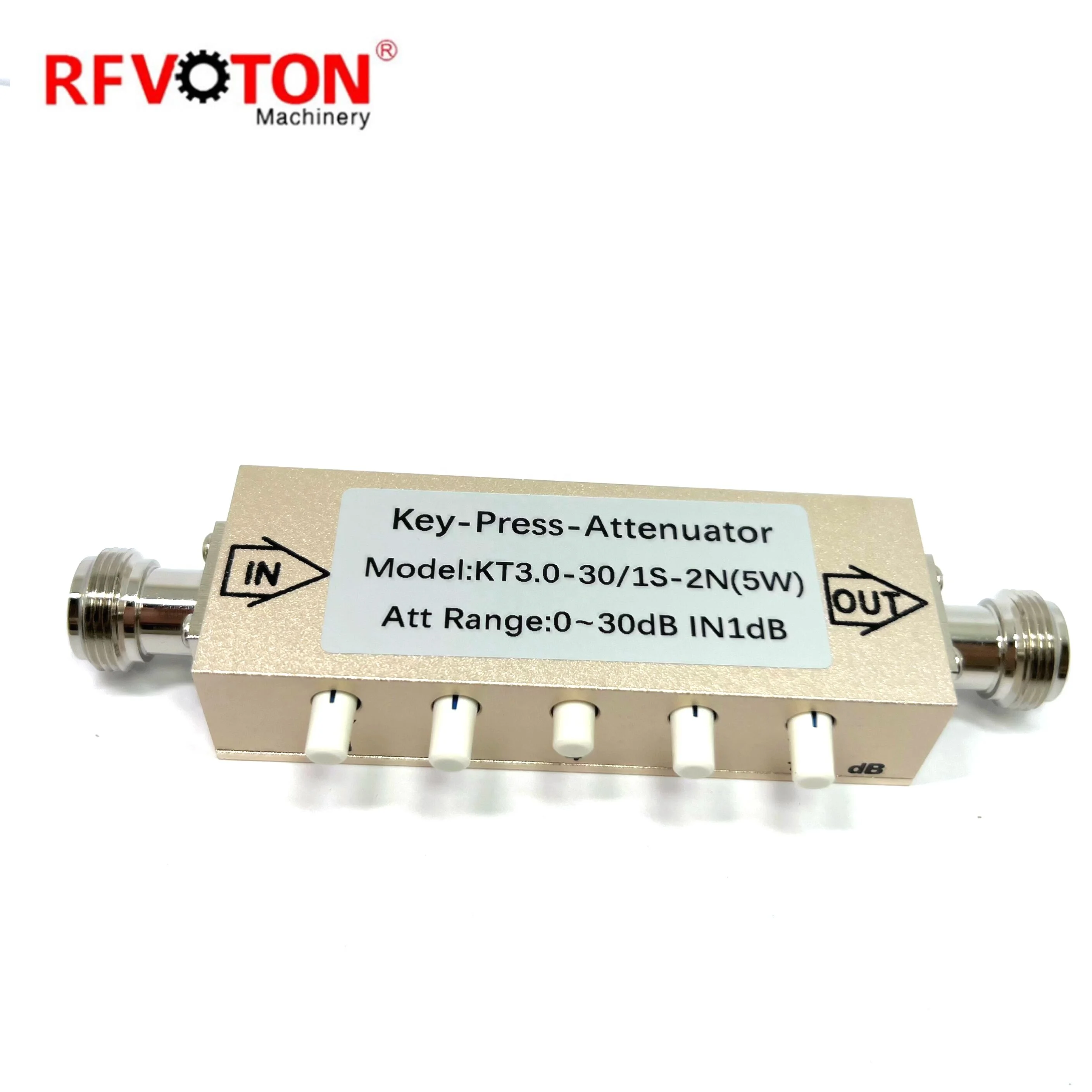 N Type Attenuator DC - 3GHz N Female 30dB High Power 5W RF Coaxial Attenuator