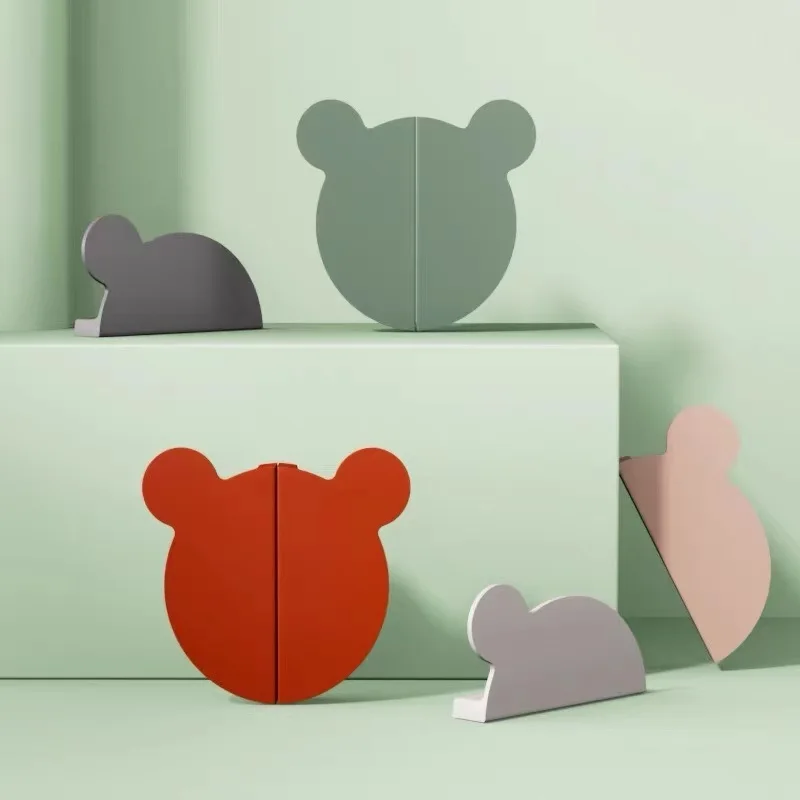 

Children Cartoon Handles-Bear Head Drawer Pulls,Colorful Semi-Circle Knobs for Kids Room Furniture,Cabinet Wardrobe Door Handles