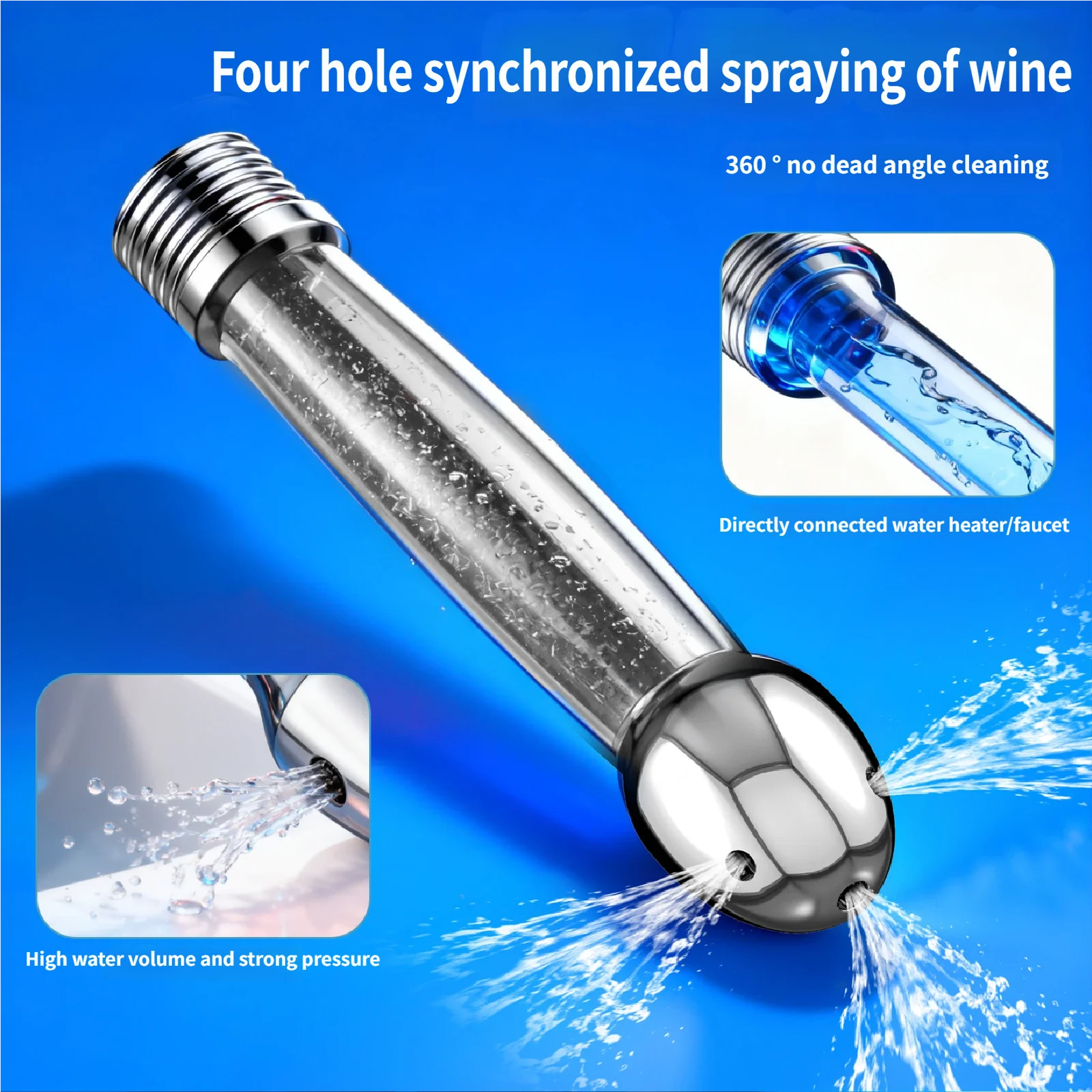 Handheld Shower Head Portable High Pressure Pressurized Water Saving Shower Nozzle Home Bathroom Outdoor Travel Accessory image 2