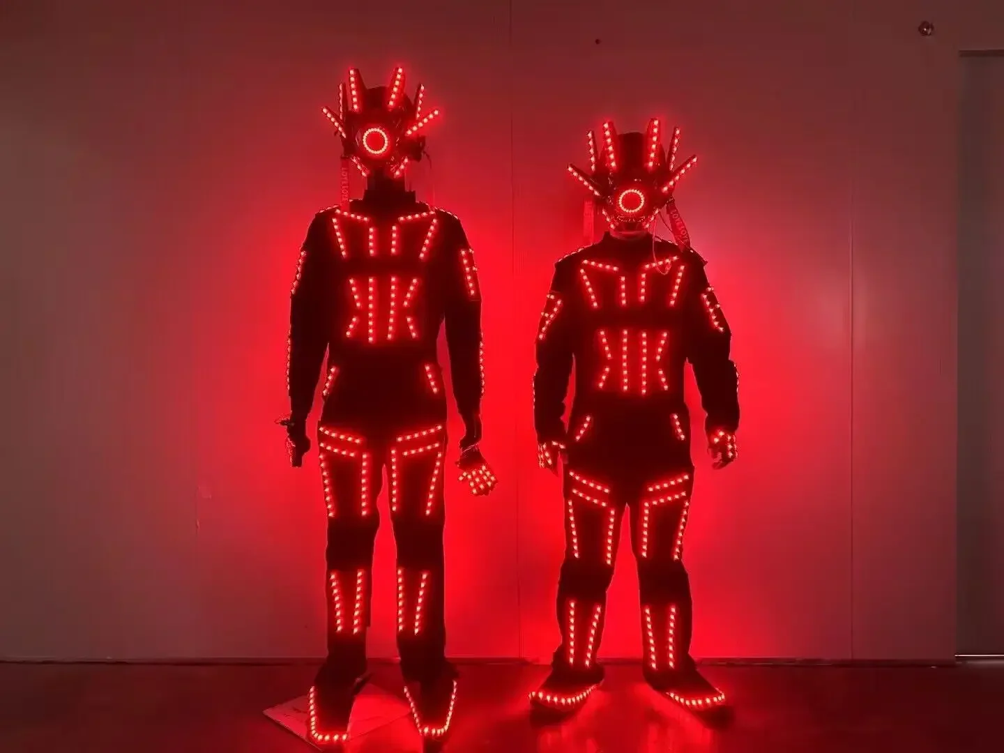 JAZZ Multi Colors Smart Pixels LED Robot Suit Costume Halloween Rave Festival LED Lights Luminous Jacket Stage Dance Performance