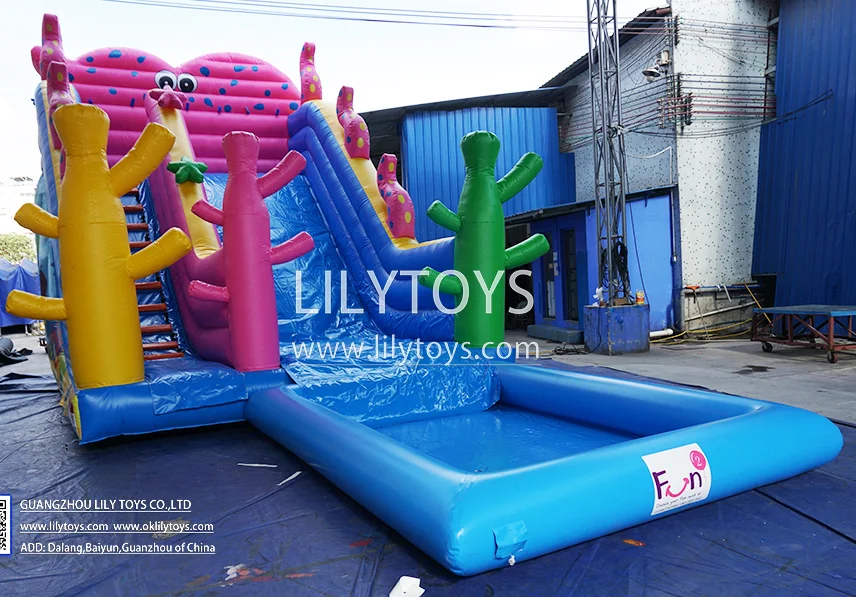 lilytoys inflatable lawn water slides for the city air my fun inflatables water slide