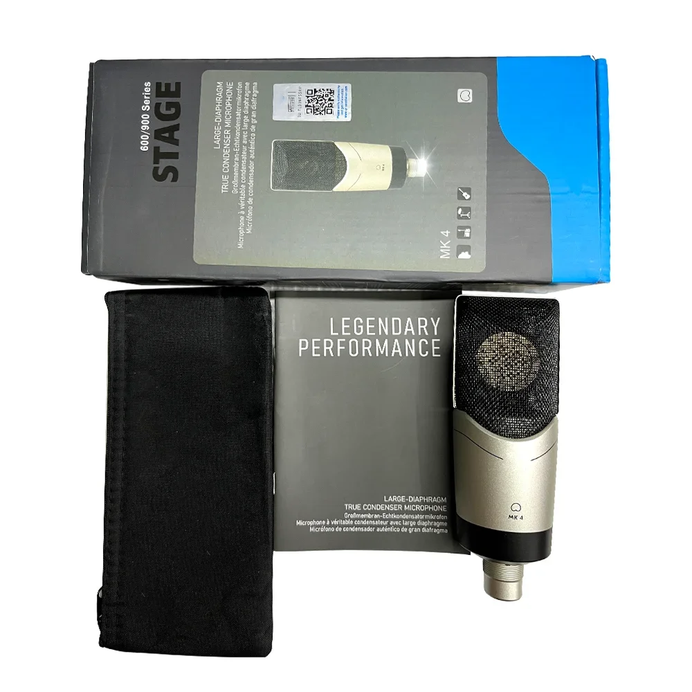 MK4 Professional Cardioid Dynamic Drum Microphone Karaoke Instrument Metal Micrfono Stage Performance Wired Drum Mic