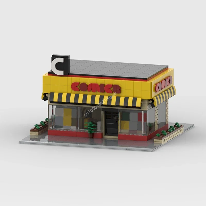 

1023PCS MOC Modular Comics Store Creative City Street View Model Architecture Building Block Diy Kids Assembly Bricks Toys Gifts