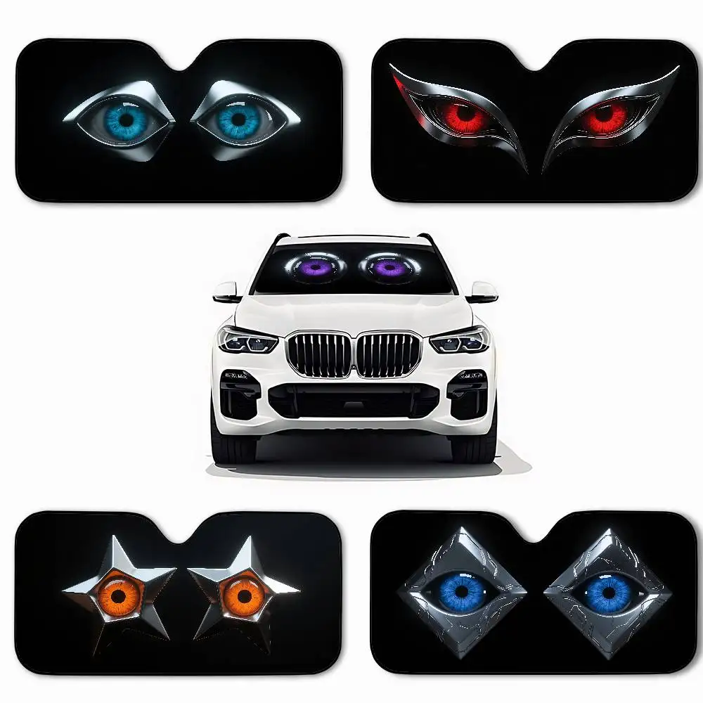 

Big Eyes Car SunShade Car Sunshade Covers Cover Universal Windscreen Folding Visor
