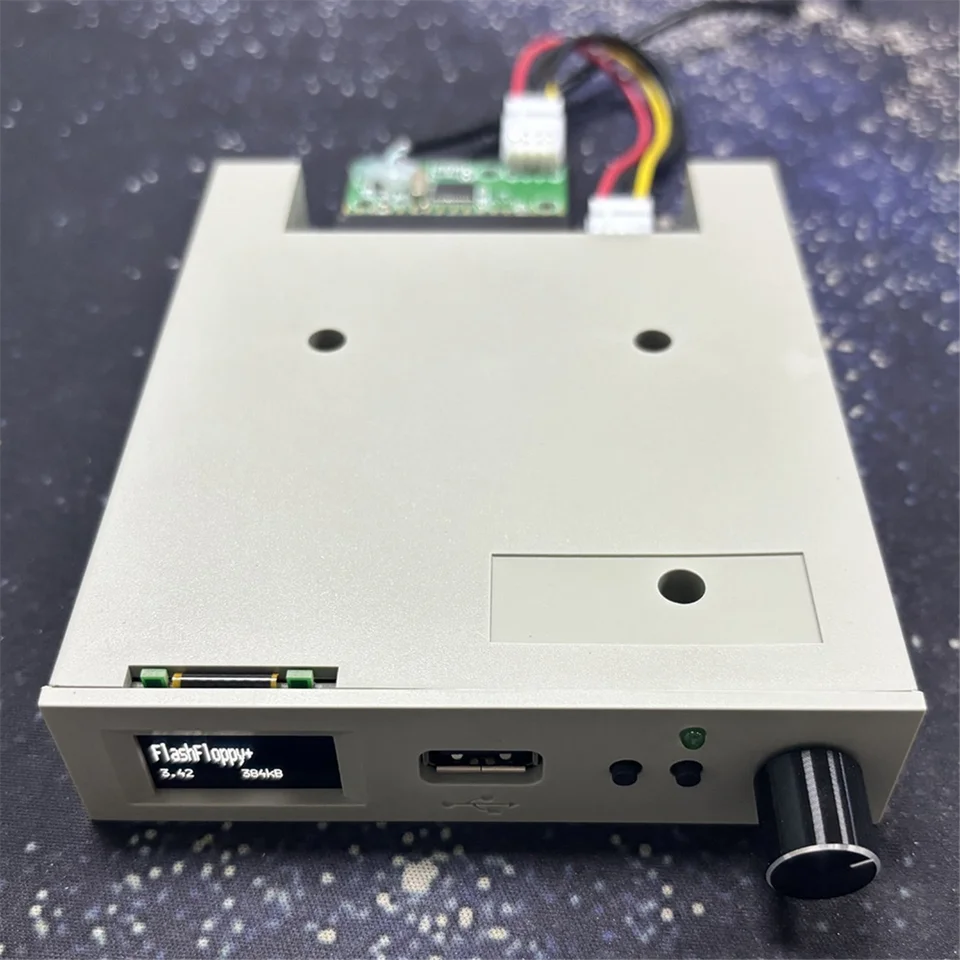 SFRM44-U100LQD-435 Floppy Drive Emulator with OLED Screen & Rotary