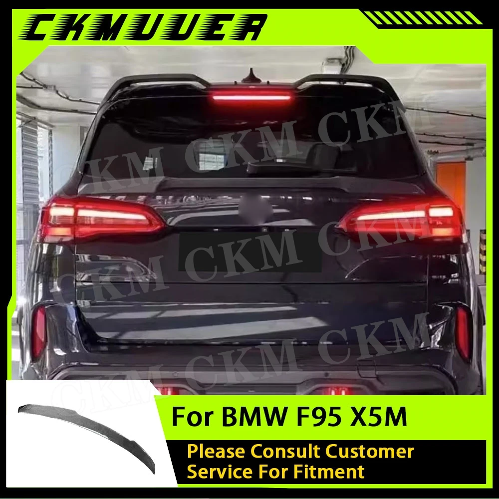 

CKMUUER Carbon Fiber Rear Boot Lip Spoiler Body Kits Accessories Rear Spoiler Car Styling Parts For BMW F95 X5M 2019 -2022