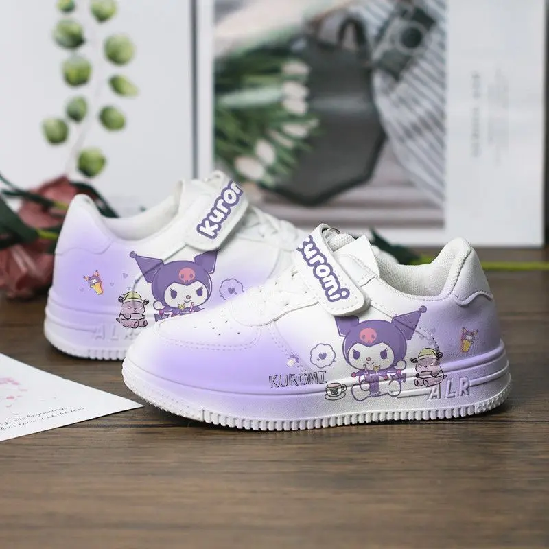 

Kawaii Sanrio Kuromi Anime Children Board Comfortable Shoes Cute Cartoon Cinnamoroll Casual Sneakers Lovely Gifts for Kids